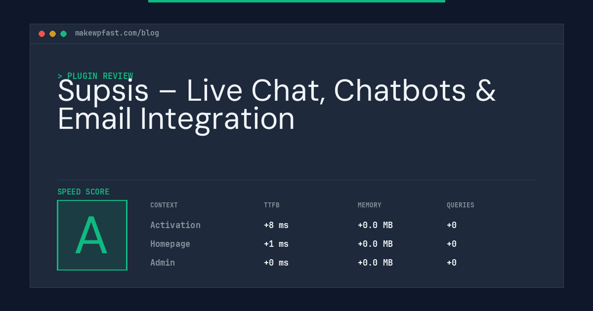 Supsis – Live Chat, Chatbots & Email Integration - MakeWPFast