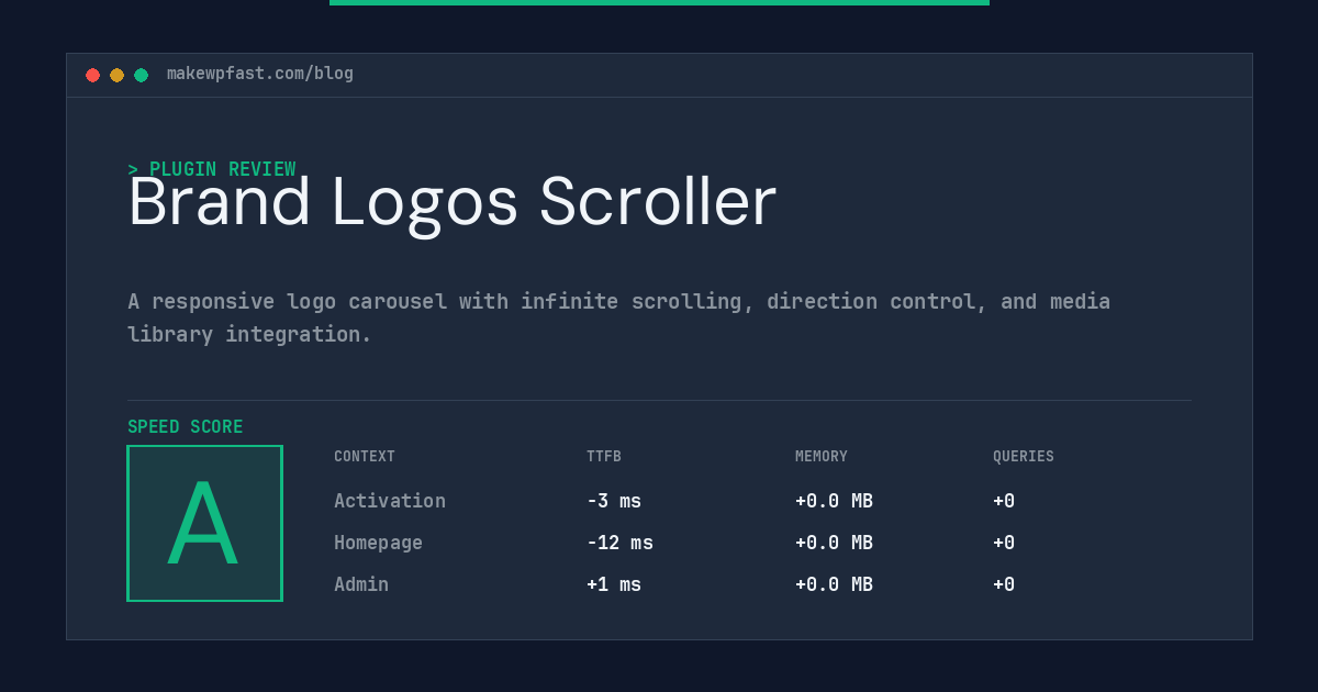 Brand Logos Scroller - MakeWPFast
