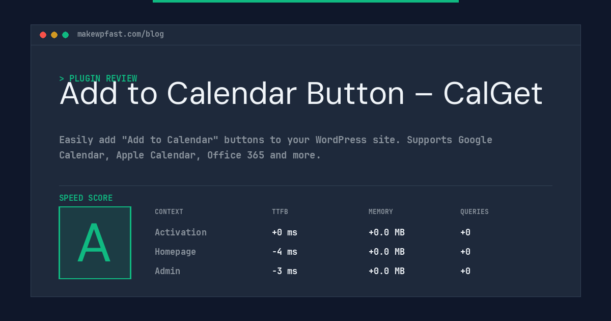 Add to Calendar Button – CalGet - MakeWPFast
