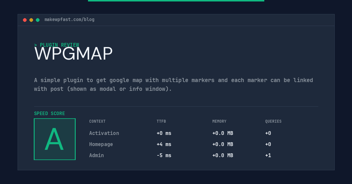 WPGMAP - MakeWPFast
