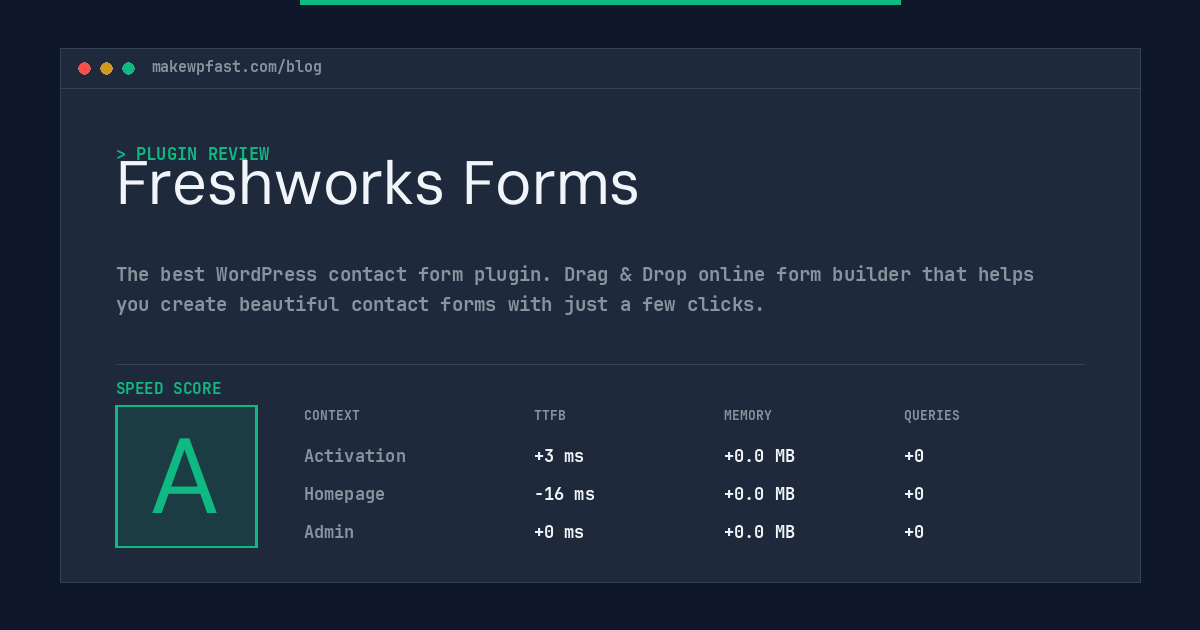 Freshworks Forms - MakeWPFast