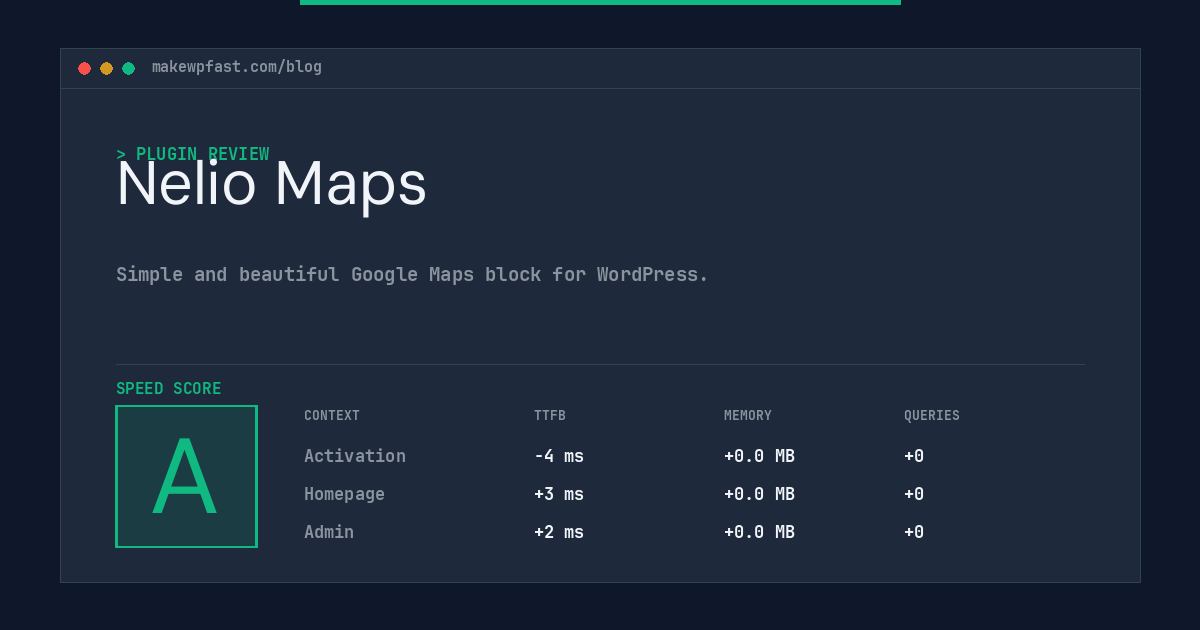 Nelio Maps - MakeWPFast