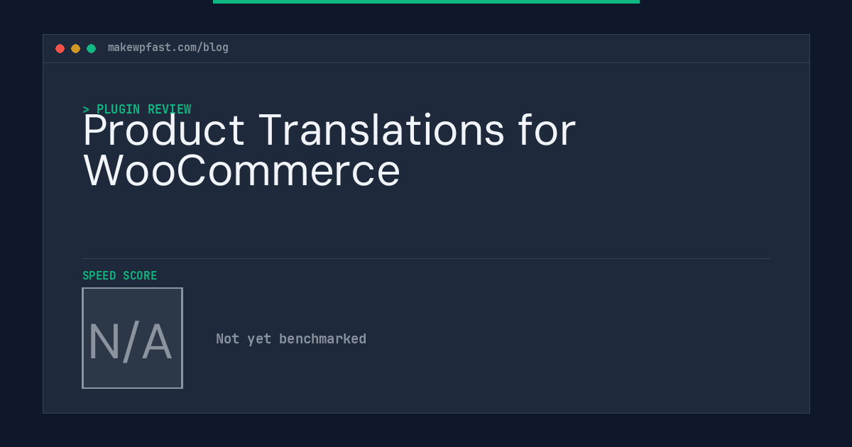 Product Translations for WooCommerce - MakeWPFast