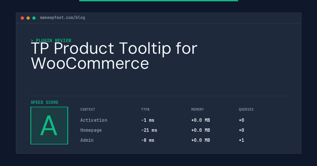 TP Product Tooltip for WooCommerce - MakeWPFast