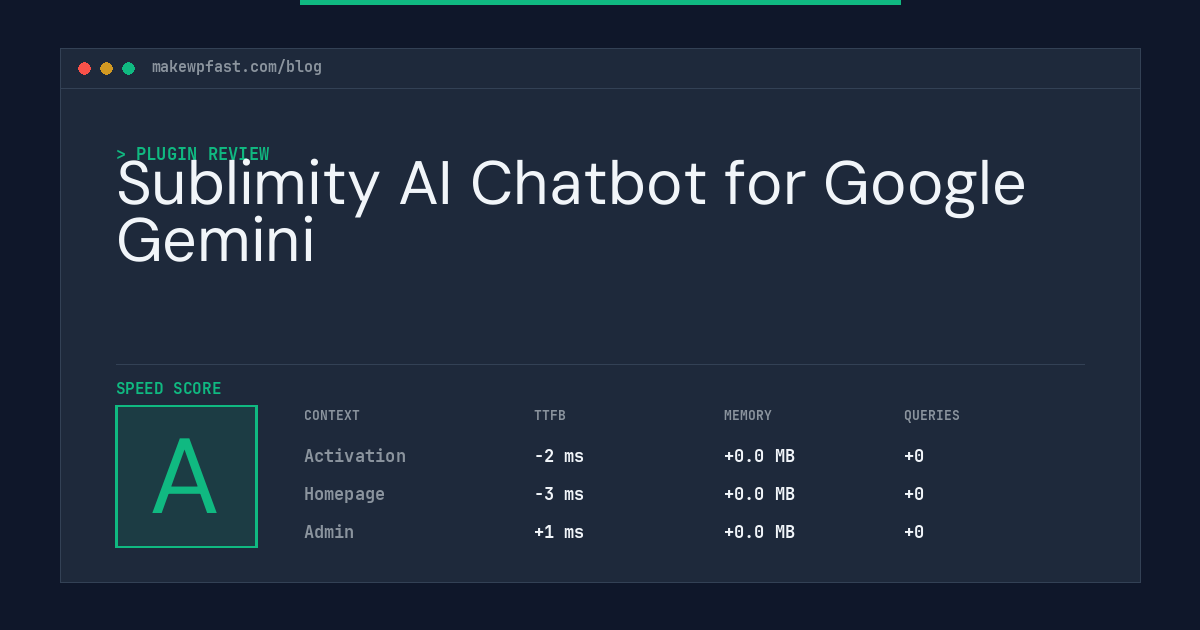Sublimity AI Chatbot for Google Gemini - MakeWPFast