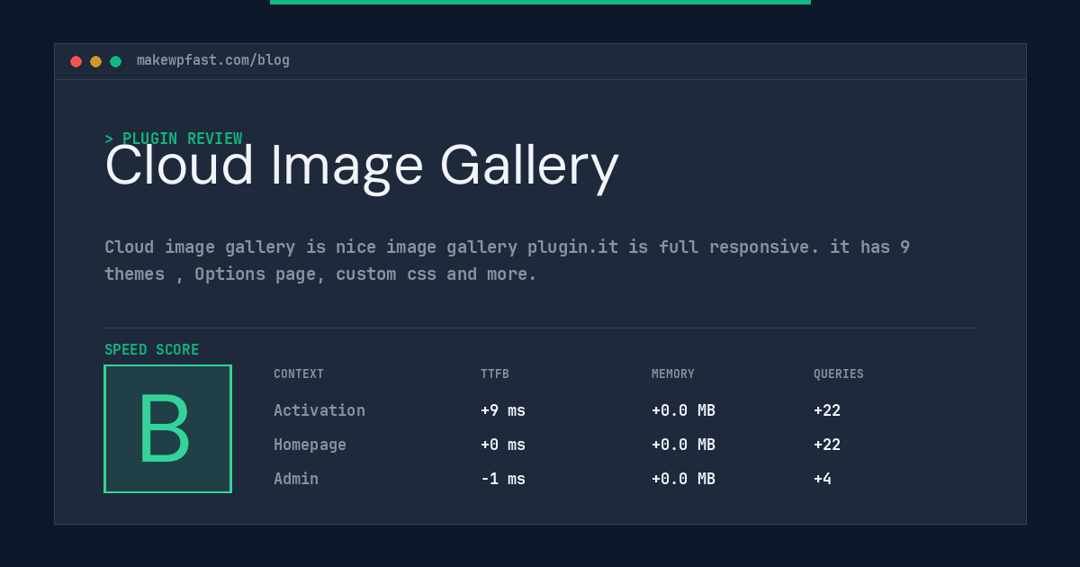 Cloud Image Gallery - MakeWPFast