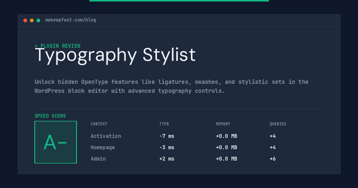 Typography Stylist - MakeWPFast
