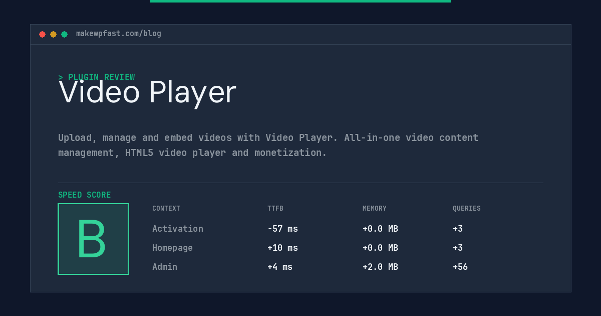 Video Player - MakeWPFast
