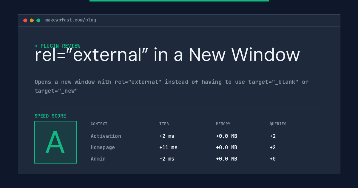 rel=”external” in a New Window - MakeWPFast