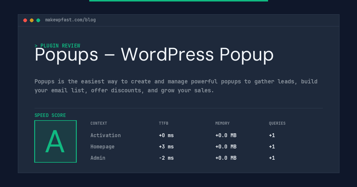 Popups – WordPress Popup - MakeWPFast
