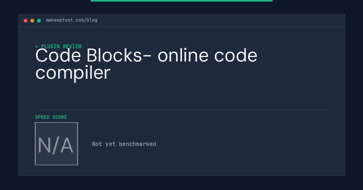 Code Blocks- online code compiler - MakeWPFast
