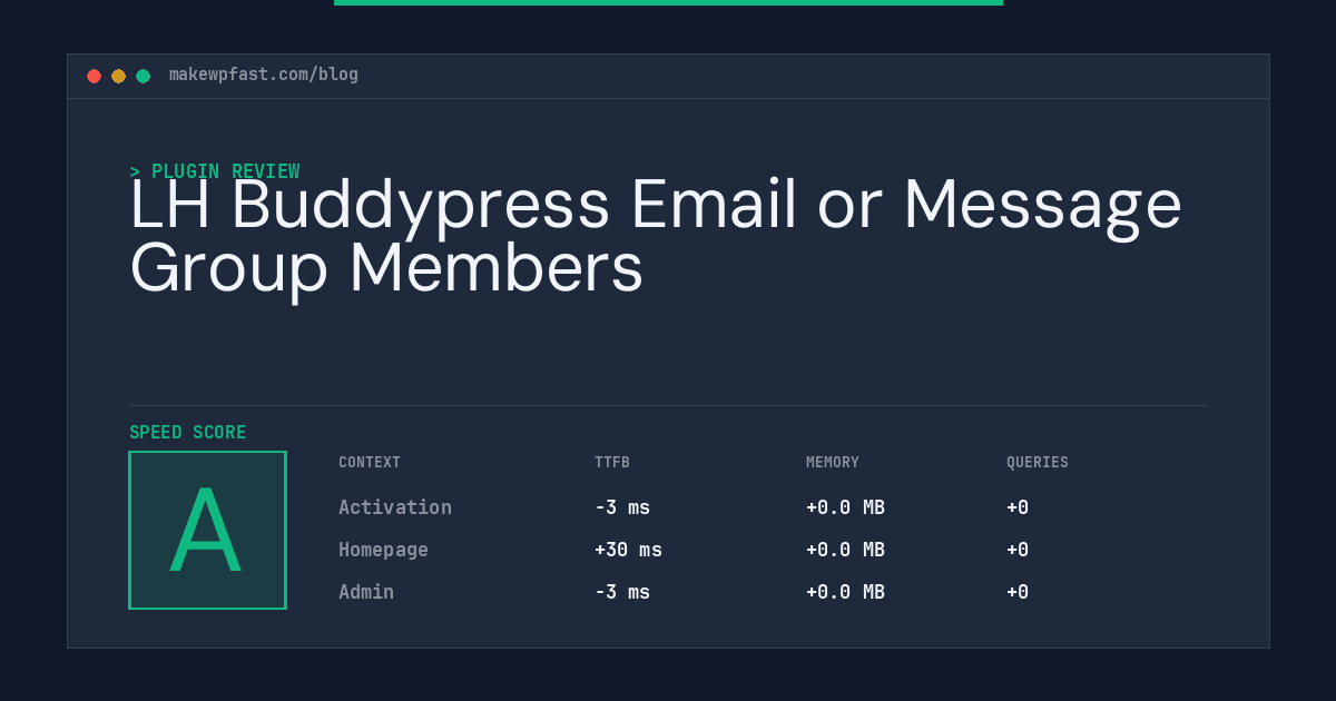 LH Buddypress Email or Message Group Members - MakeWPFast