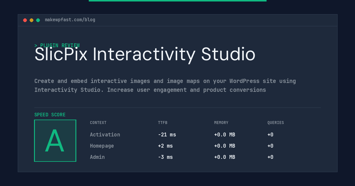 SlicPix Interactivity Studio - MakeWPFast