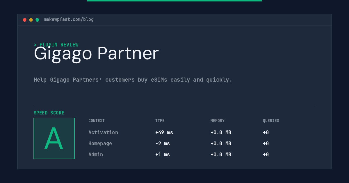 Gigago Partner - MakeWPFast