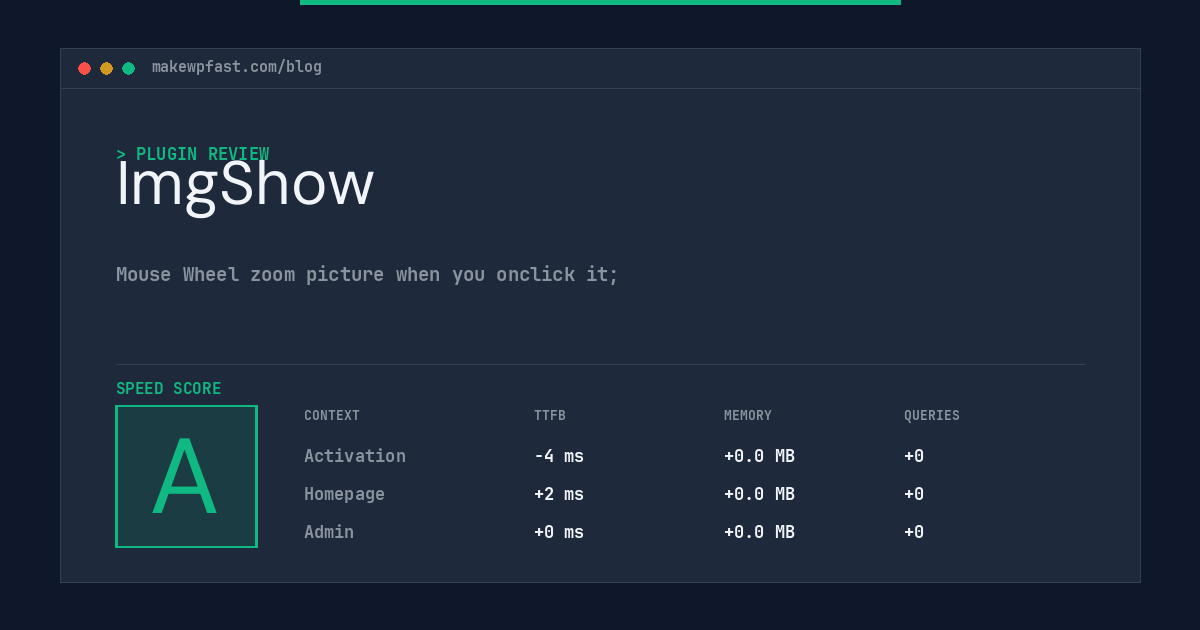 ImgShow - MakeWPFast