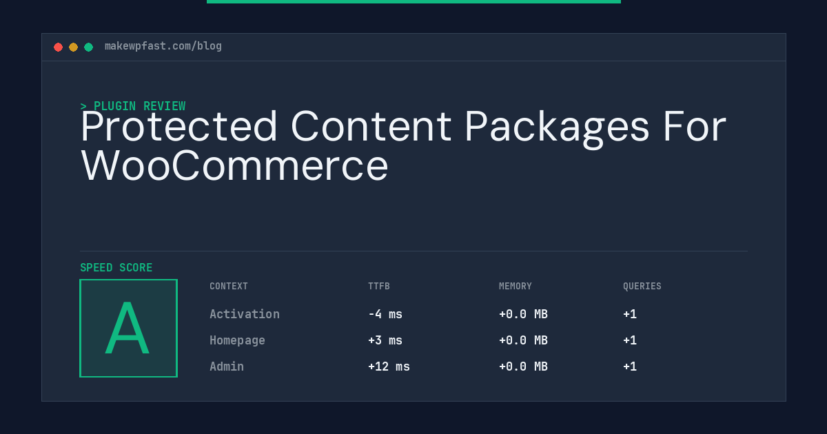 Protected Content Packages For WooCommerce - MakeWPFast