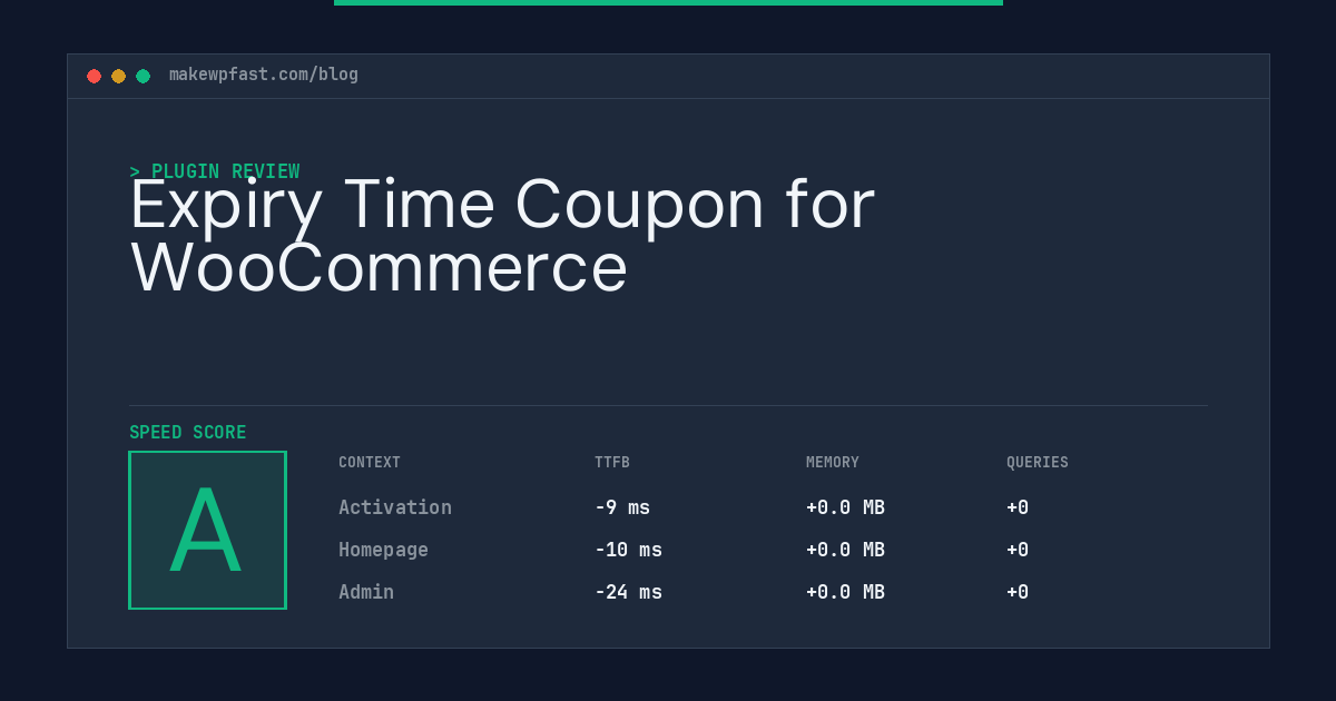 Expiry Time Coupon for WooCommerce - MakeWPFast