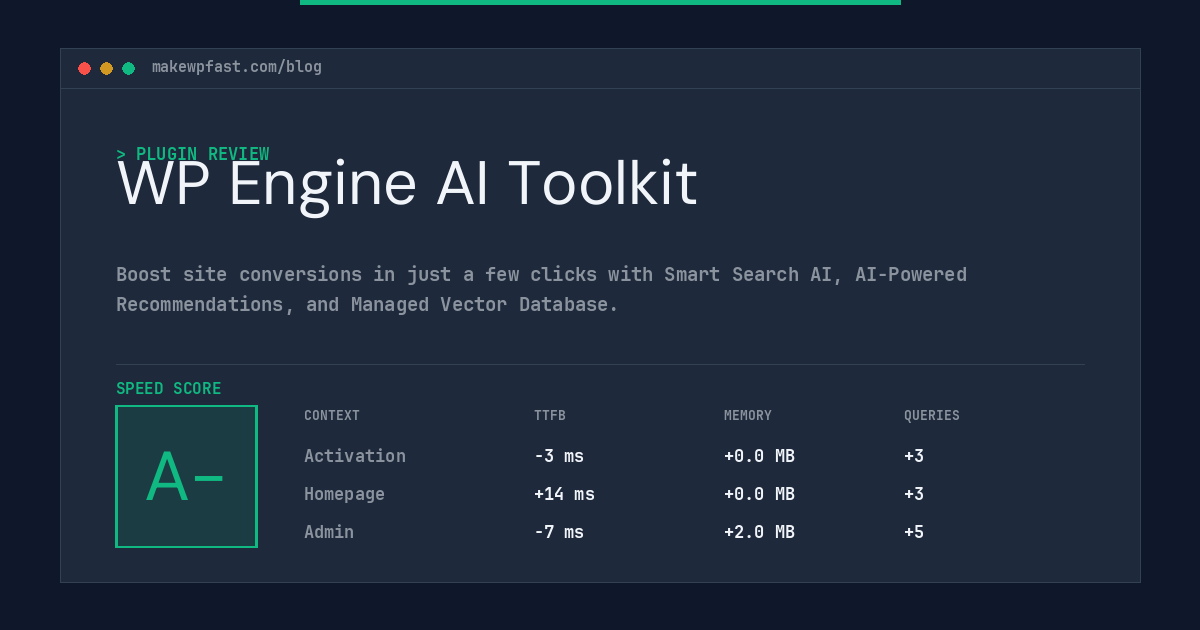 WP Engine AI Toolkit - MakeWPFast