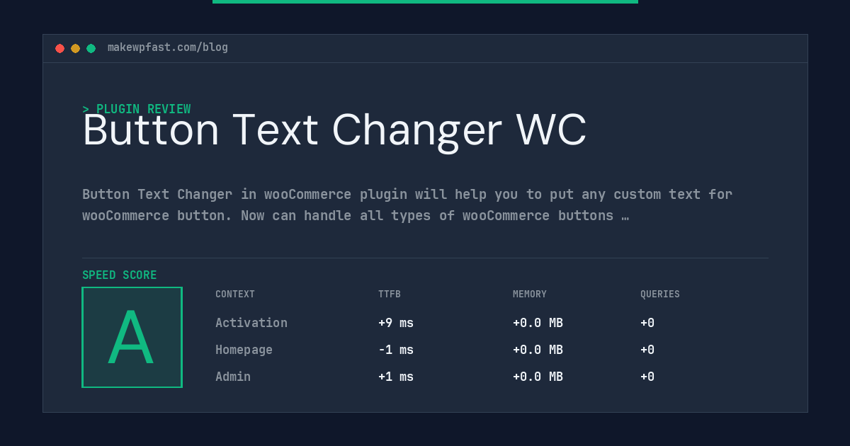 Button Text Changer WC - MakeWPFast