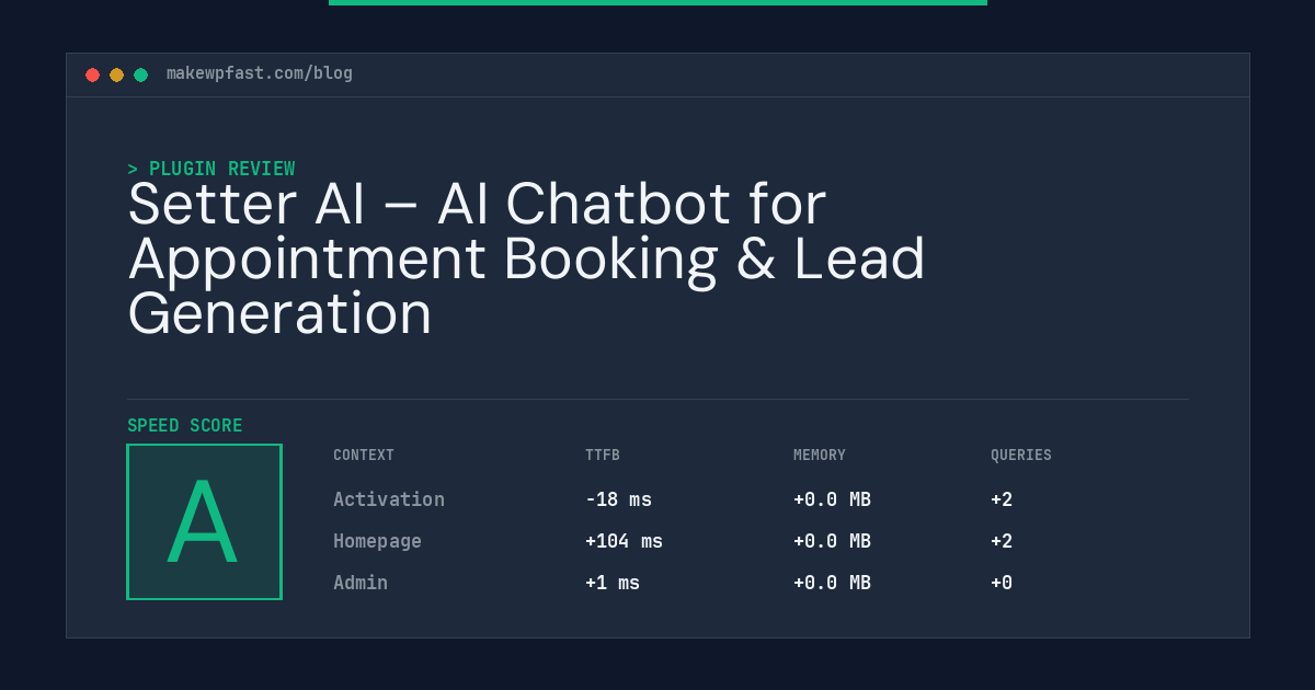 Setter AI – AI Chatbot for Appointment Booking & Lead Generation - MakeWPFast