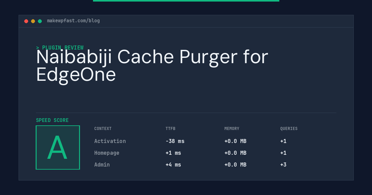Naibabiji Cache Purger for EdgeOne - MakeWPFast