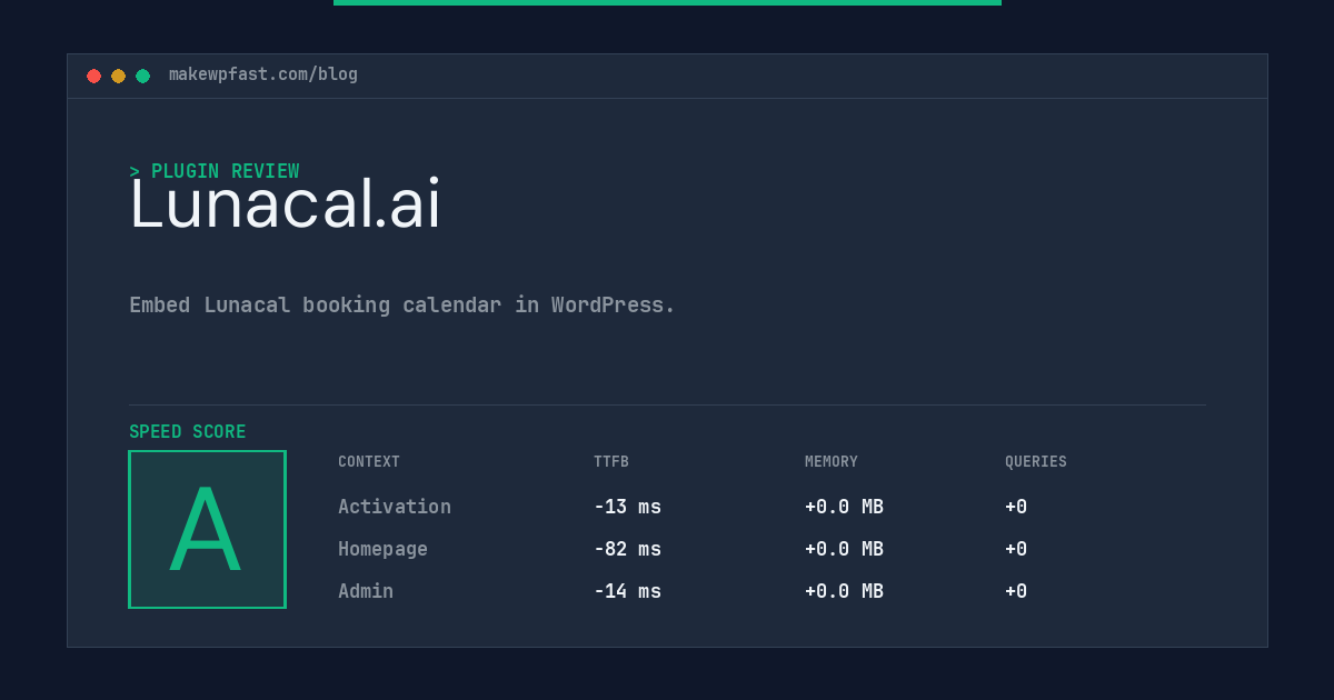 Lunacal.ai - MakeWPFast