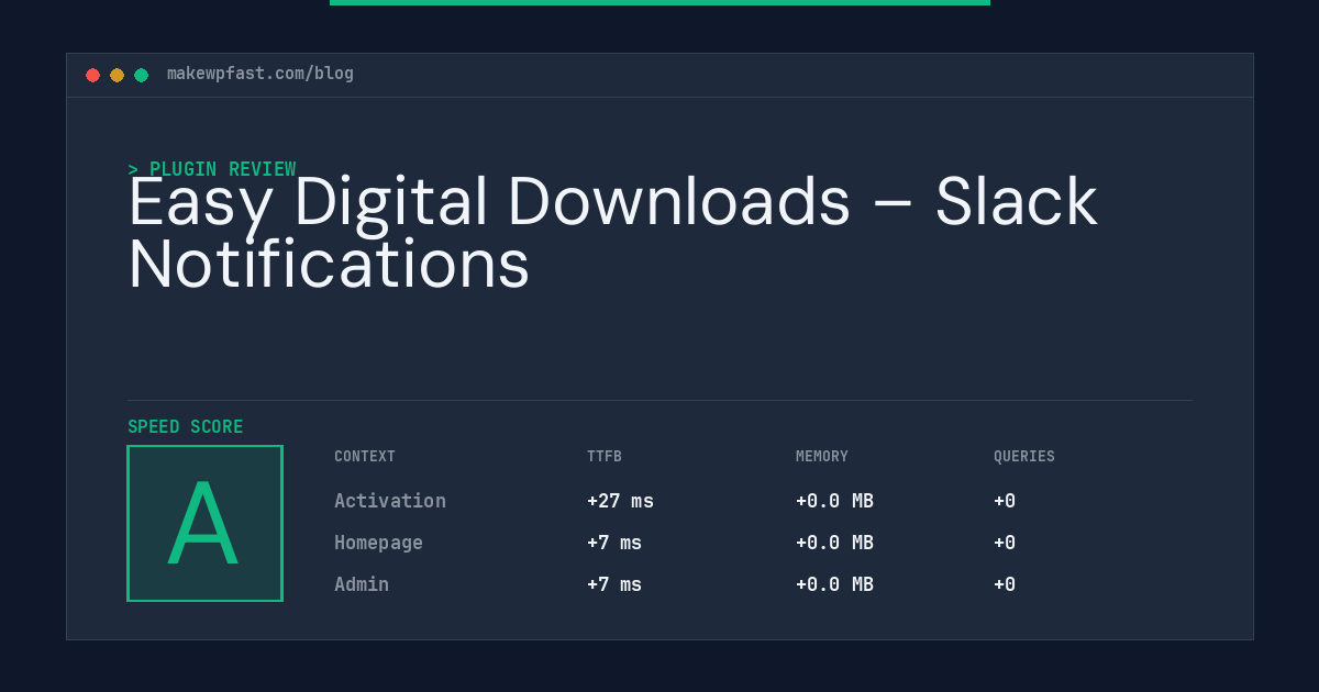 Easy Digital Downloads – Slack Notifications - MakeWPFast