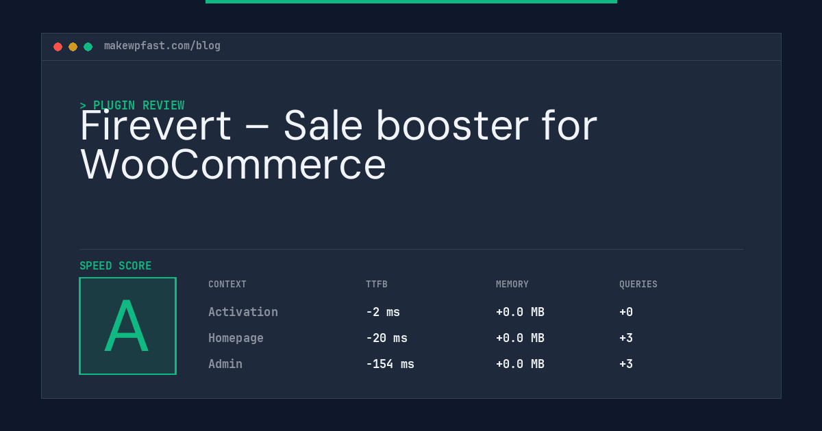 Firevert – Sale booster for WooCommerce - MakeWPFast