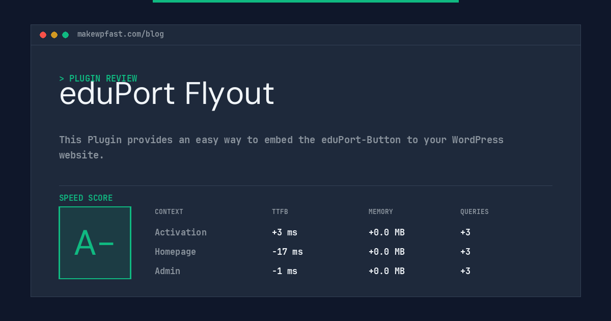 eduPort Flyout - MakeWPFast