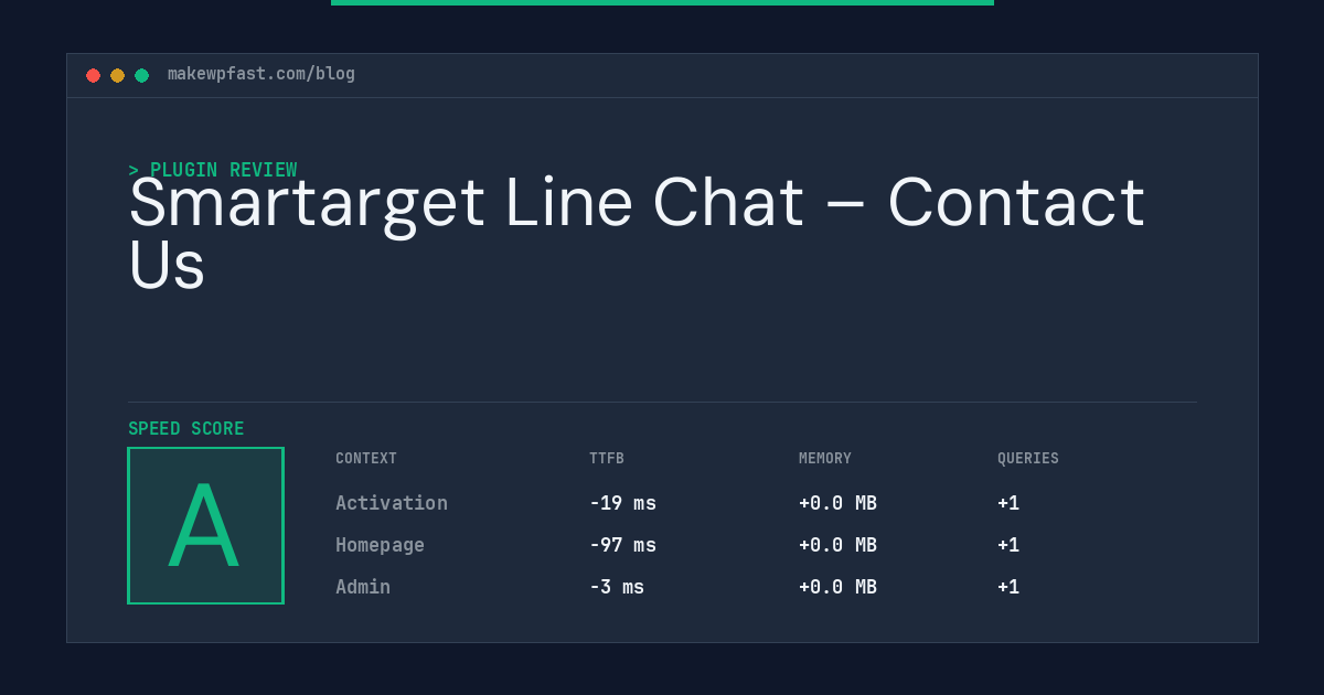 Smartarget Line Chat – Contact Us - MakeWPFast