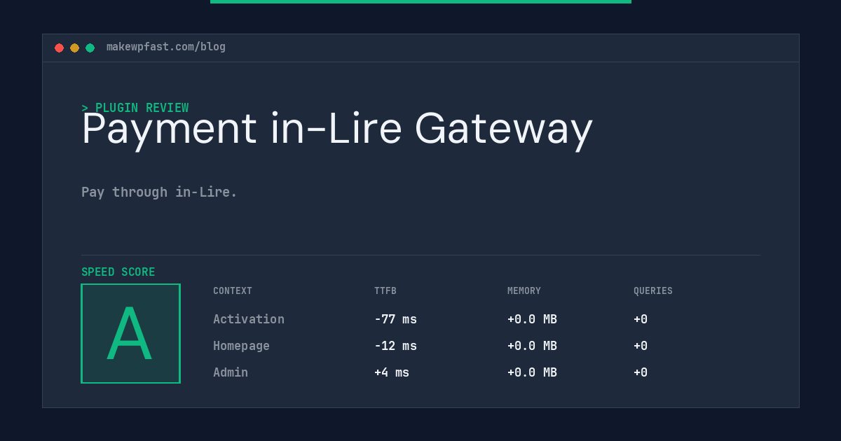 Payment in-Lire Gateway - MakeWPFast