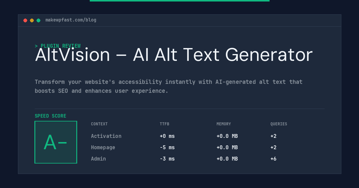 AltVision – AI Alt Text Generator - MakeWPFast