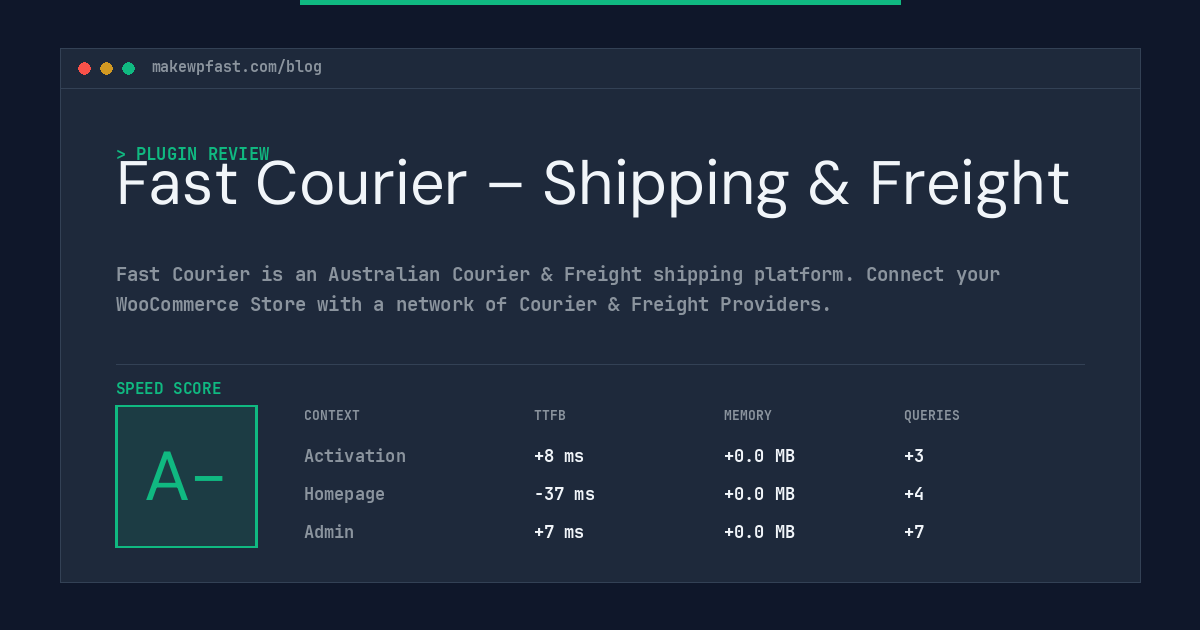 Fast Courier – Shipping & Freight - MakeWPFast