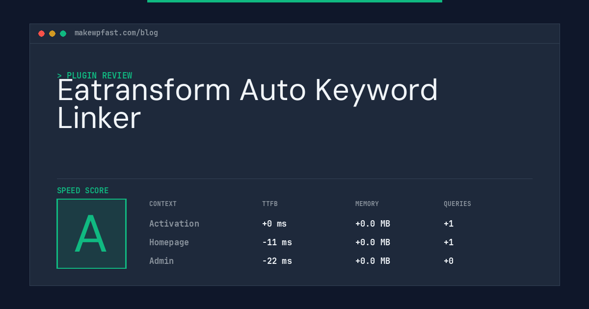 Eatransform Auto Keyword Linker - MakeWPFast