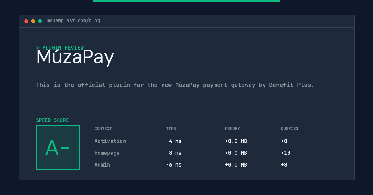 MúzaPay - MakeWPFast