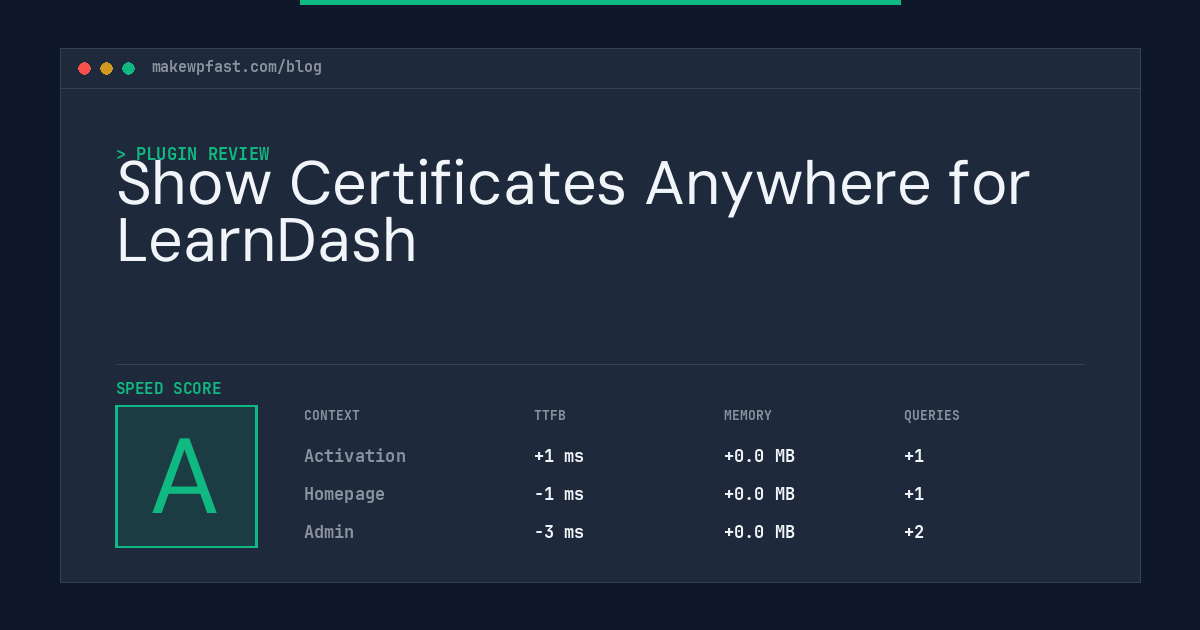 Show Certificates Anywhere for LearnDash - MakeWPFast