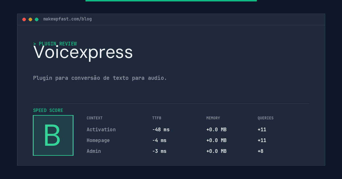 Voicexpress - MakeWPFast
