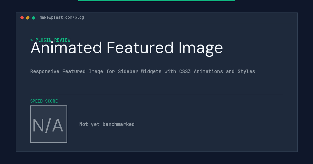 Animated Featured Image - MakeWPFast