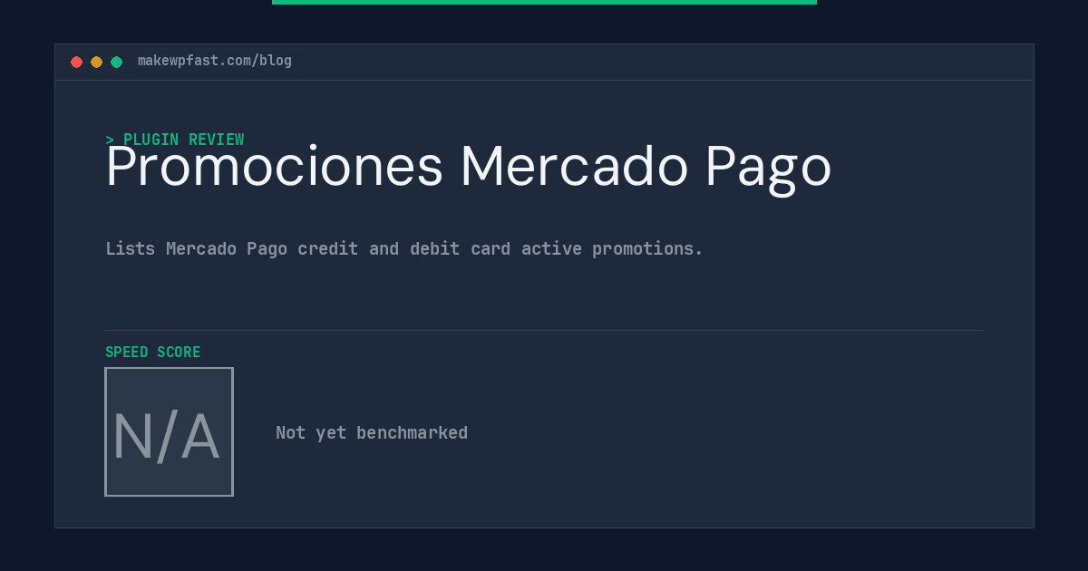 Promociones Mercado Pago - MakeWPFast