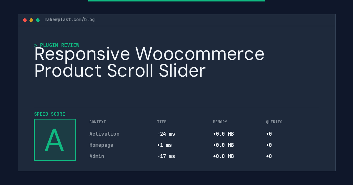 Responsive Woocommerce Product Scroll Slider - MakeWPFast