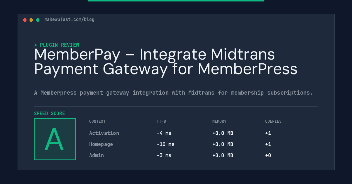 MemberPay – Integrate Midtrans Payment Gateway for MemberPress - MakeWPFast