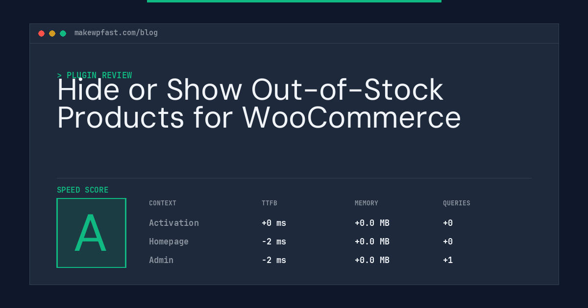 Hide or Show Out-of-Stock Products for WooCommerce - MakeWPFast