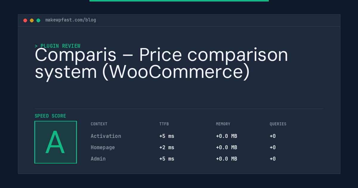 Comparis – Price comparison system (WooCommerce) - MakeWPFast