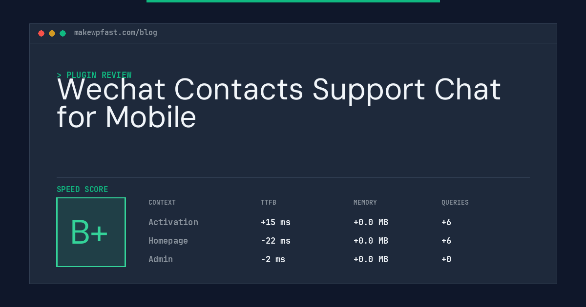 Wechat Contacts Support Chat for Mobile - MakeWPFast