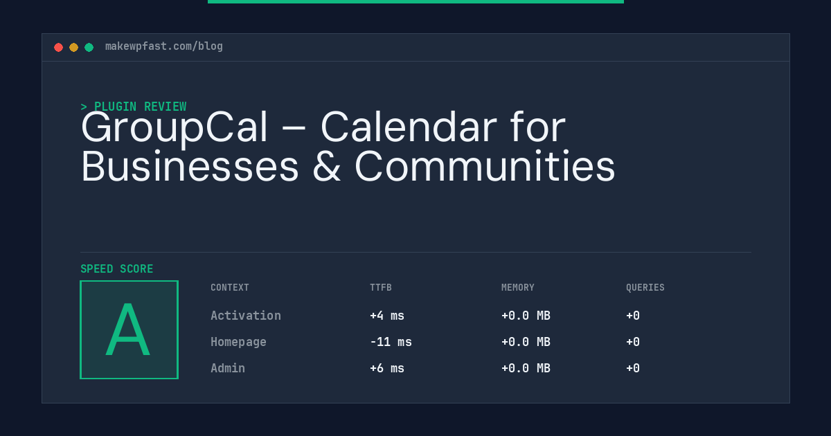 GroupCal – Calendar for Businesses & Communities - MakeWPFast