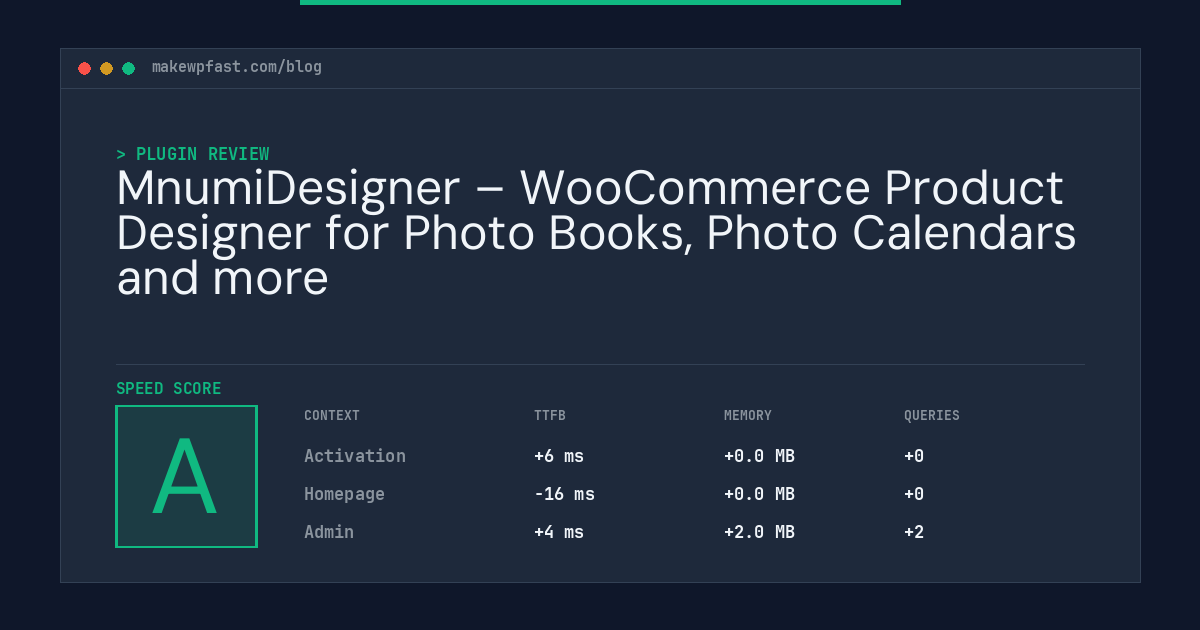 MnumiDesigner – WooCommerce Product Designer for Photo Books, Photo Calendars and more - MakeWPFast