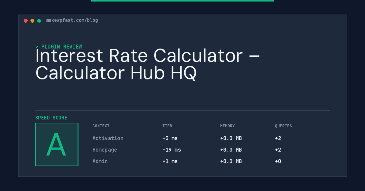Interest Rate Calculator – Calculator Hub HQ - MakeWPFast