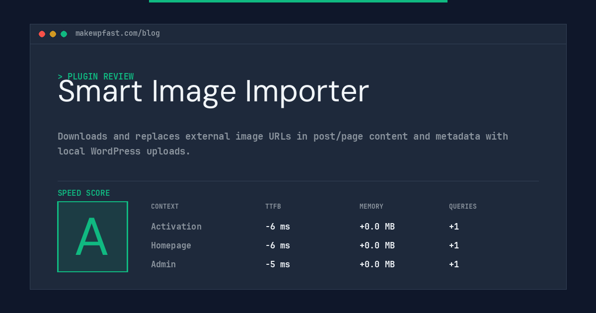 Smart Image Importer - MakeWPFast