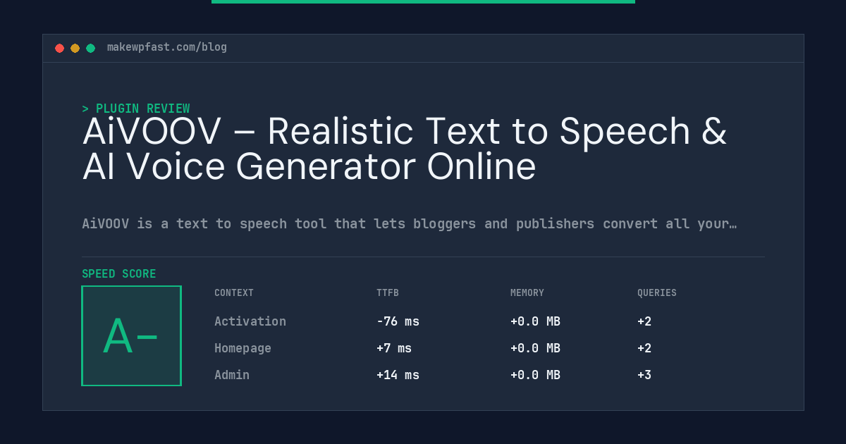 AiVOOV – Realistic Text to Speech & AI Voice Generator Online - MakeWPFast
