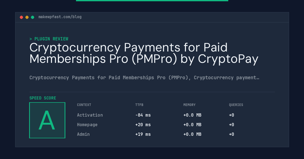 Cryptocurrency Payments for Paid Memberships Pro (PMPro) by CryptoPay - MakeWPFast